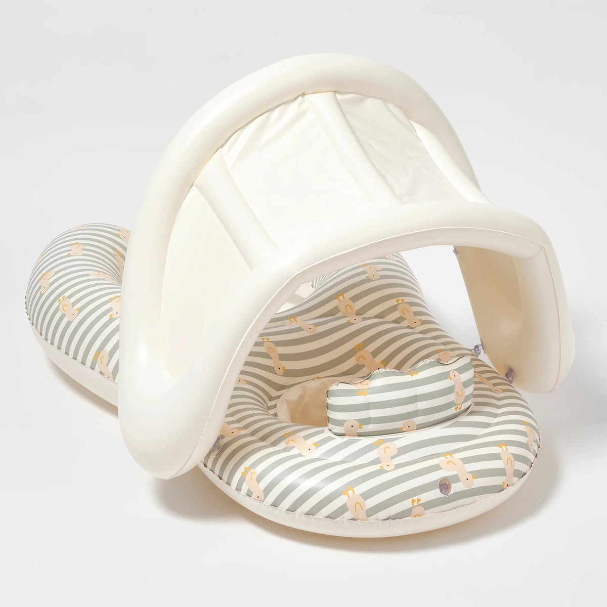 SUNNYLIFE Float Together Baby Seat - Duck Sage Stripe