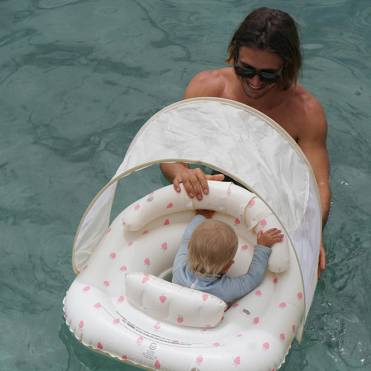 SUNNYLIFE Pool B Seat Strawberry Pink