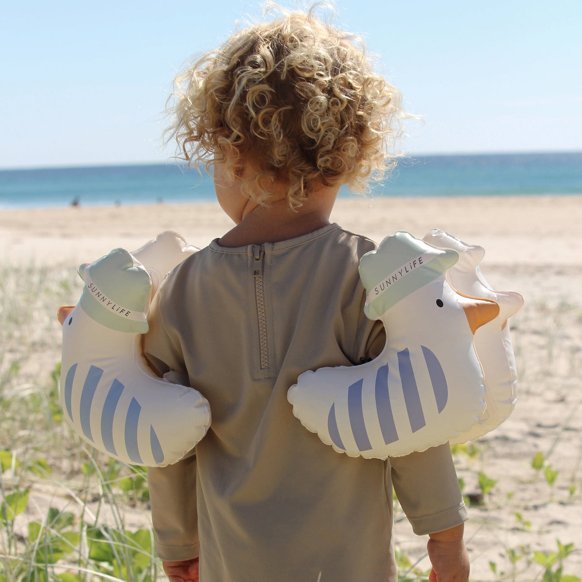 SUNNYLIFE Kids Inflatable Arm Bands Sid The Seagull