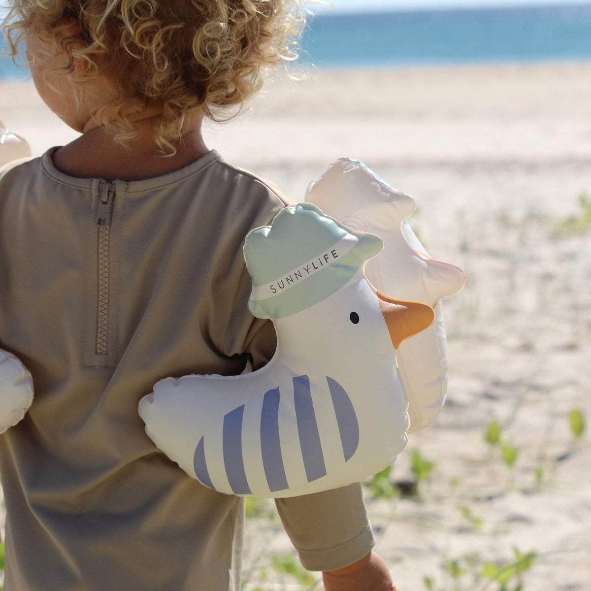 SUNNYLIFE Kids Inflatable Arm Bands Sid The Seagull