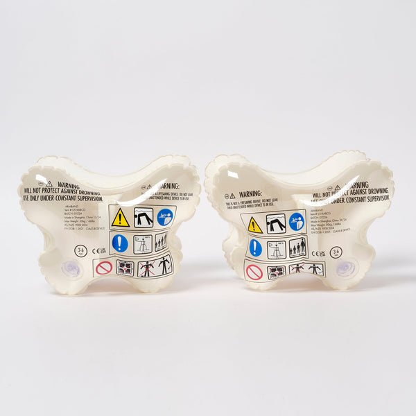 SUNNYLIFE Kids Inflatable Arm Bands - Cotton Candy Glitter