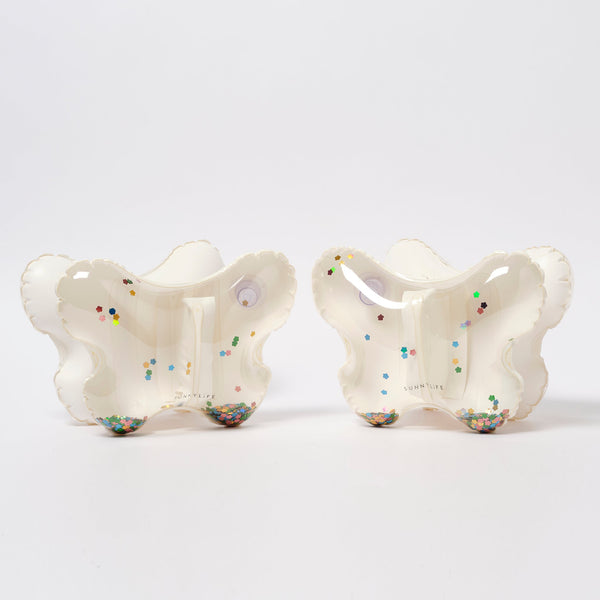 SUNNYLIFE Kids Inflatable Arm Bands - Cotton Candy Glitter