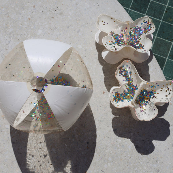 SUNNYLIFE Kids Inflatable Arm Bands - Cotton Candy Glitter