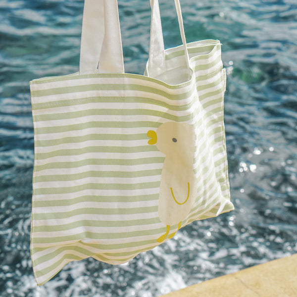 SUNNYLIFE Kids Canvas Beach Bag - Duck Sage
