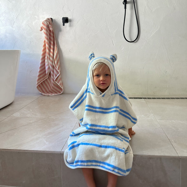 SUNNYLIFE Kids Hooded - Towel Blue