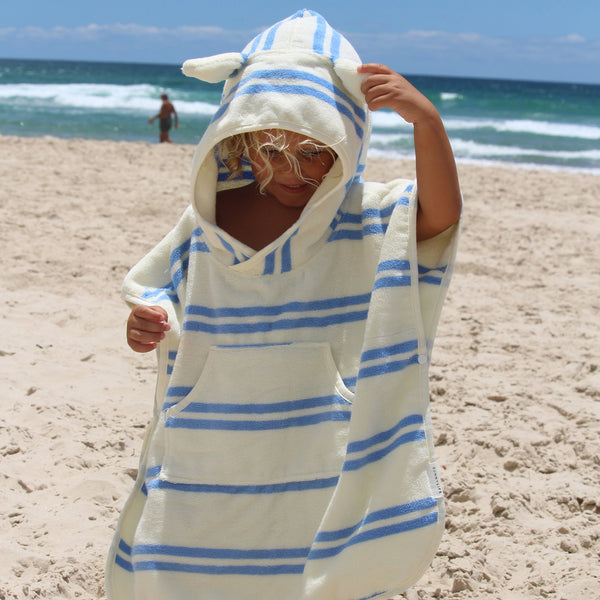 SUNNYLIFE Kids Hooded - Towel Blue
