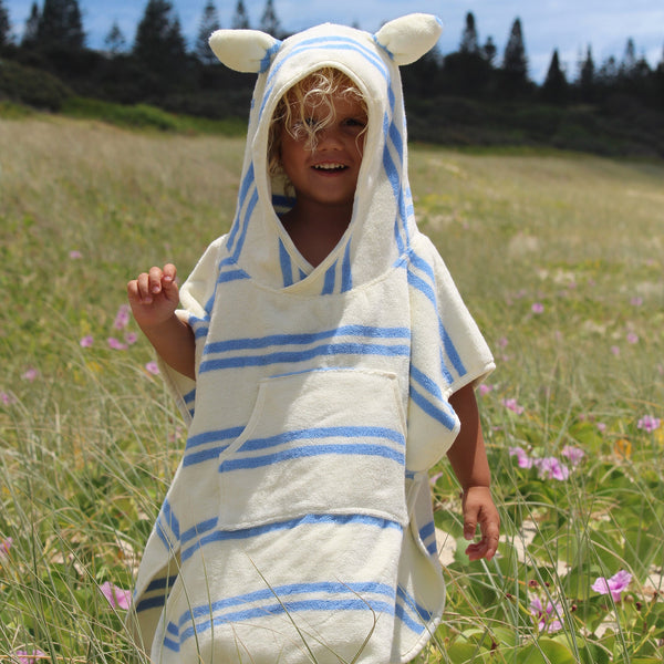 SUNNYLIFE Kids Hooded - Towel Blue