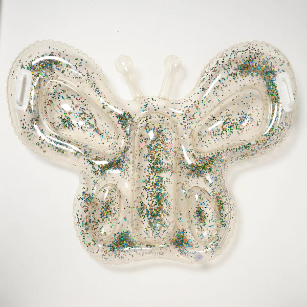 SUNNYLIFE Pool Float Lie On K - Cotton Candy Glitter