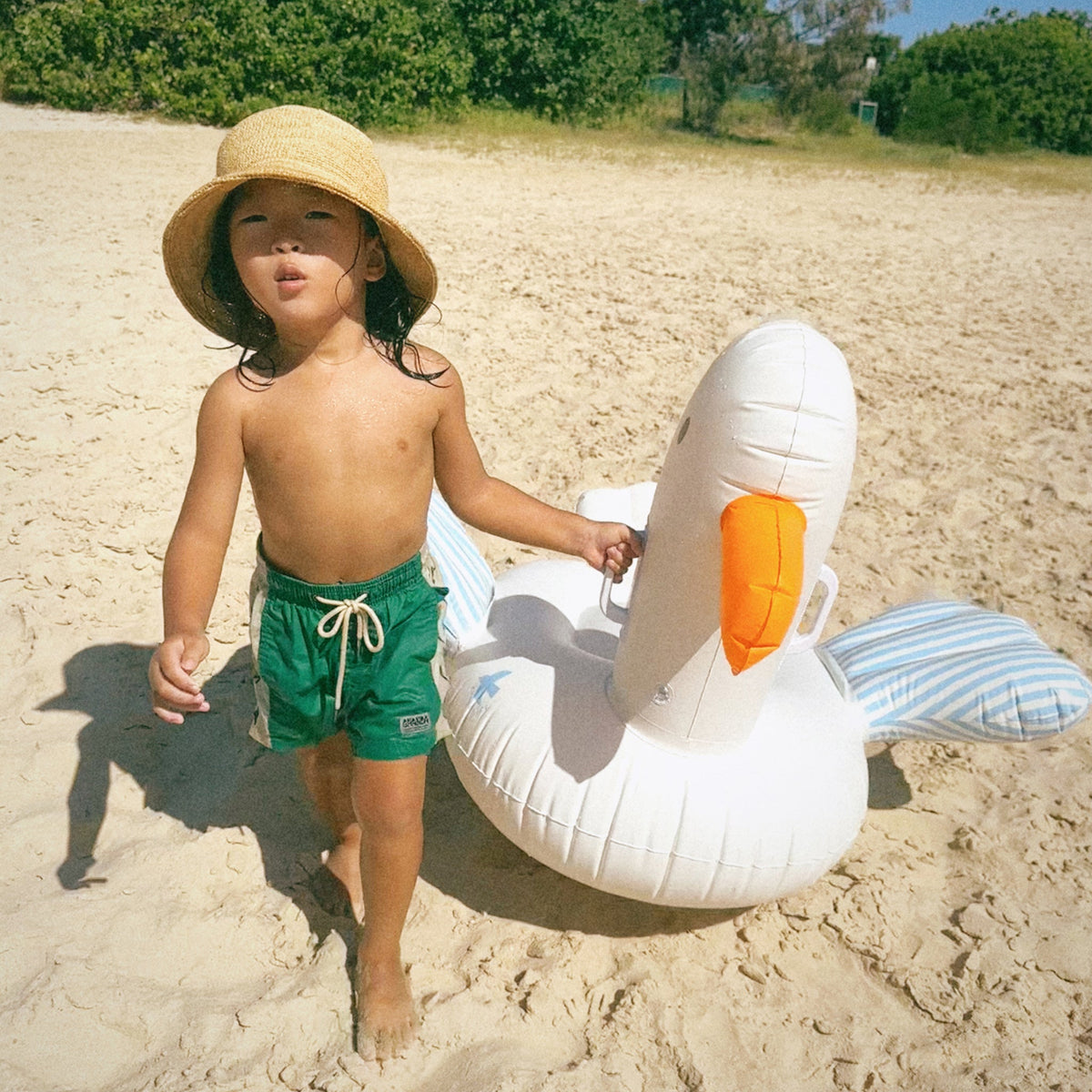 SUNNYLIFE Kids Ride On Float Sid The Seagull - Blue