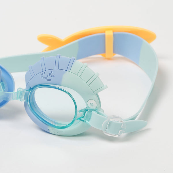 SUNNYLIFE Swimming Goggles Finn the Fish- Aqua Blue