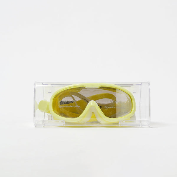 SUNNYLIFE Swim Mask Salty the Shark Neon - Yellow