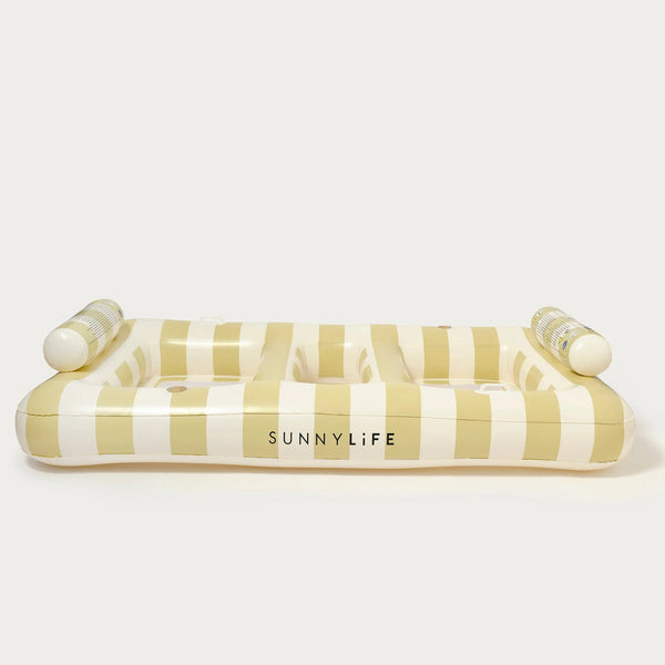SUNNYLIFE Pool Float Lie On Twin -Hammock Casa Sand Stripe