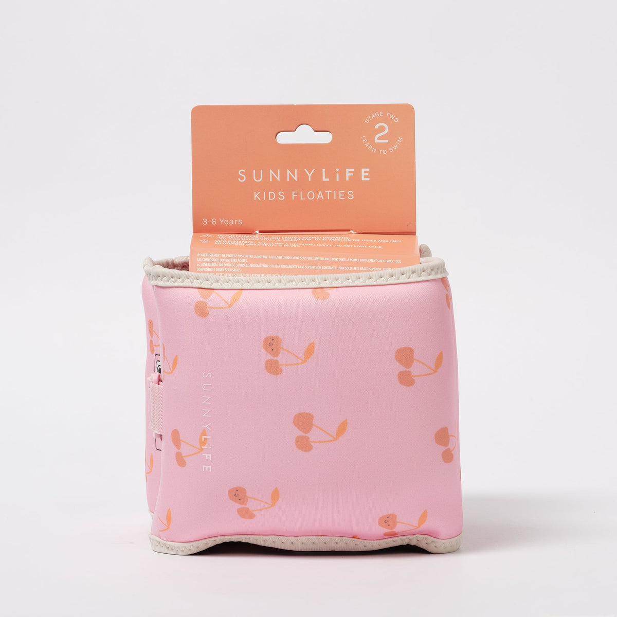 SUNNYLIFE Kids Floating Arm Bands Cotton Candy - Cherry