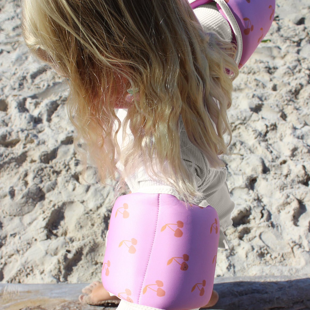 SUNNYLIFE Kids Floating Arm Bands Cotton Candy - Cherry