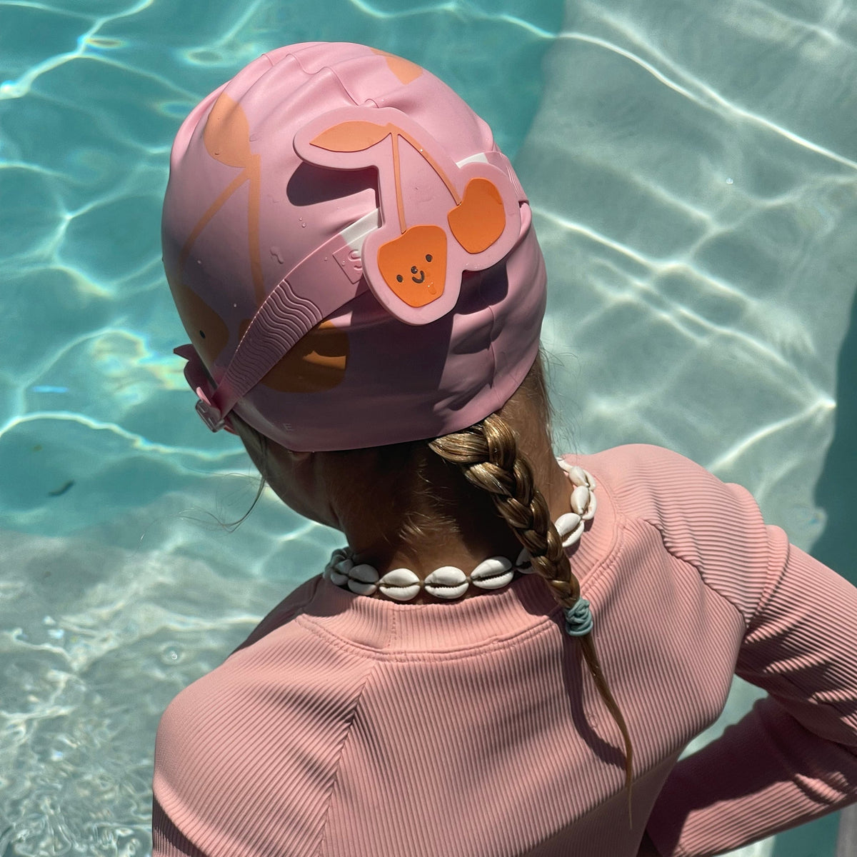 SUNNYLIFE Kids Swimming Cap Cotton Candy - Cherry