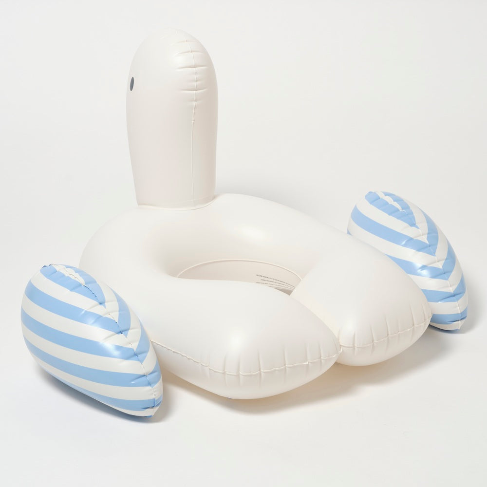 SUNNYLIFE Kids Tube Pool Ring Sid The Seagull- Blue