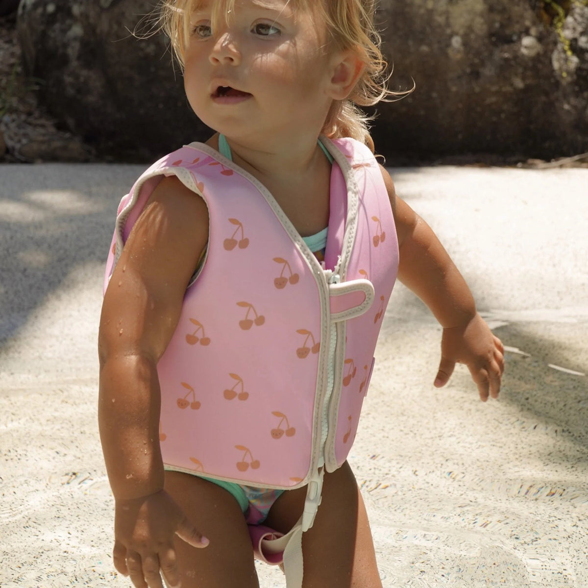 SUNNYLIFE Kids Swim Vest Cotton Candy Age 2-3 Years - Cherry