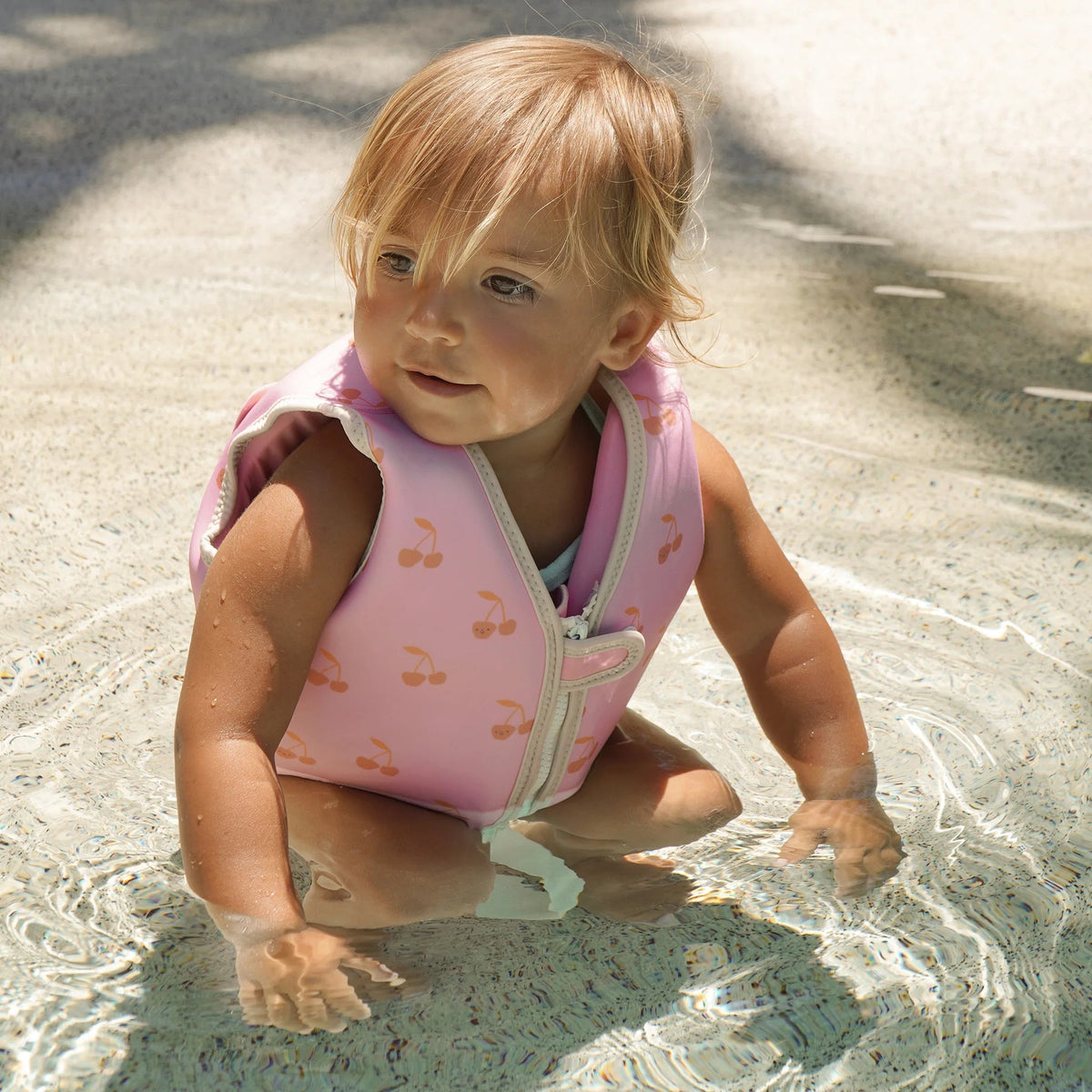 SUNNYLIFE Kids Swim Vest Cotton Candy Age 2-3 Years - Cherry