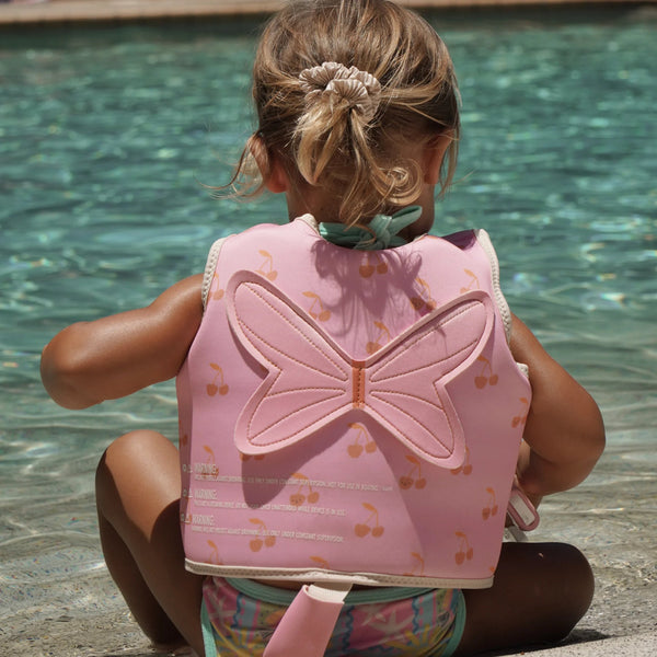 SUNNYLIFE Little Kids 2-3 Cotton Candy Cherry - Swim Vest
