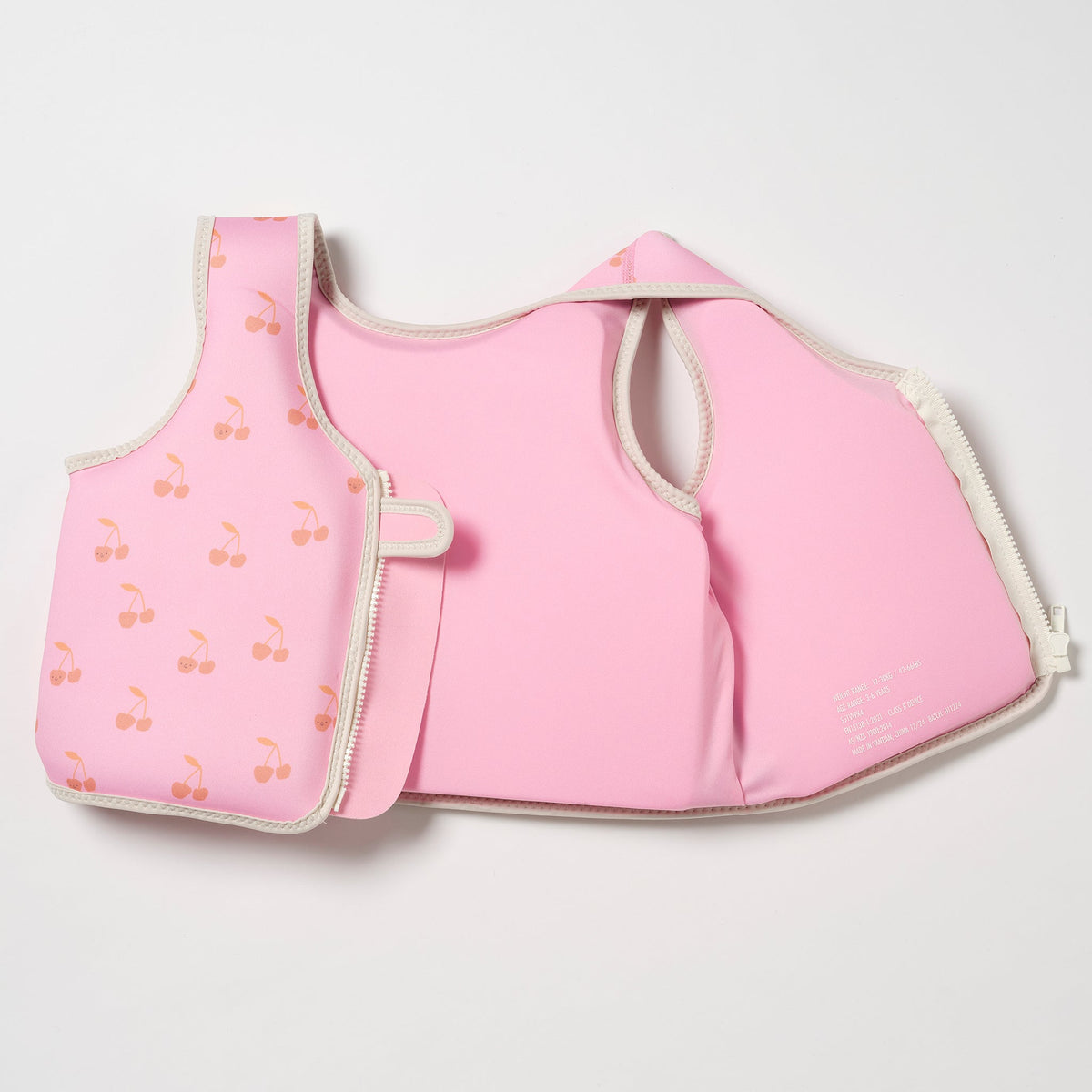 SUNNYLIFE Kids Swim Vest Cotton Candy Age 3-6 Years - Cherry