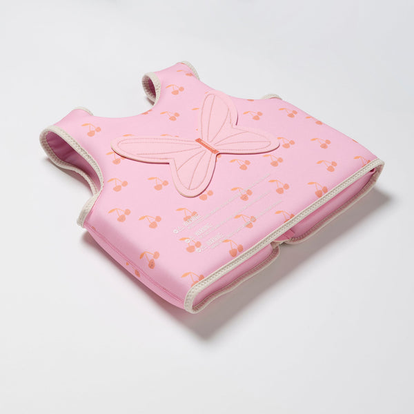 SUNNYLIFE Kids Swim Vest 3-6 Cotton - Candy Cherry