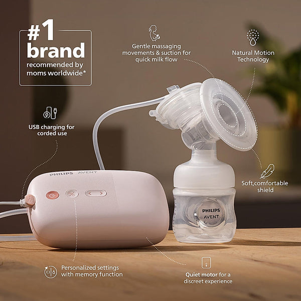 Philips Avent Single Electric Breast Pump with Natural Motion Technology – SCF395/11