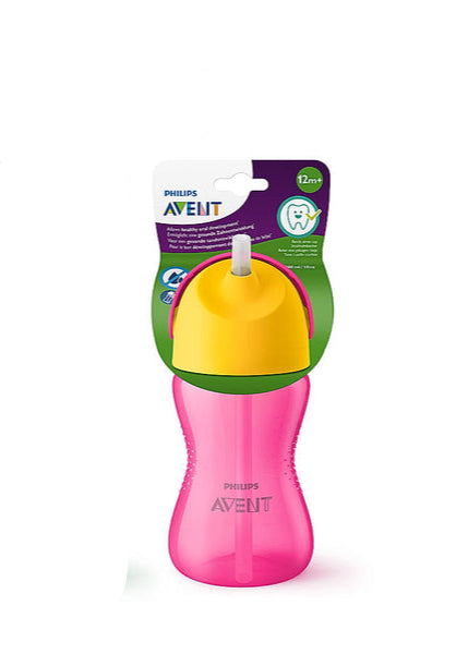 Philips Avent Bendy Straw Cup - Pink (300ml)
