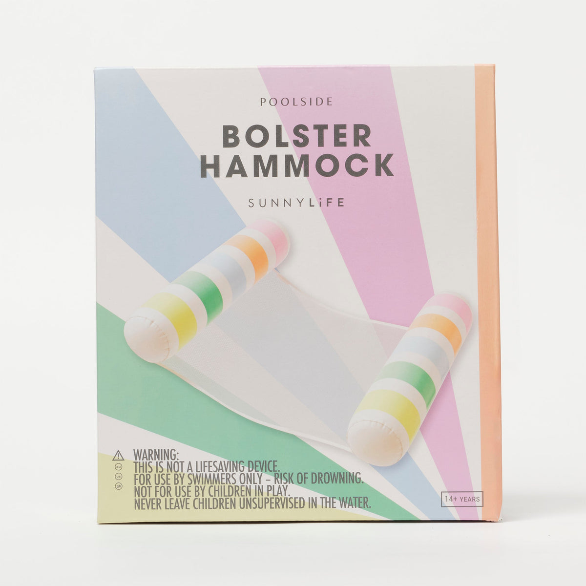 SUNNYLIFE Pool Side Hammock Float Pastel Gelato