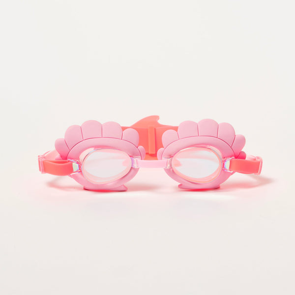 SUNNYLIFE Mini Swim Goggles Melody the Mermaid Neon Strawberry