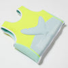 SUNNYLIFE Swim Vest 3-6 Salty the Shark Aqua Neon Yellow
