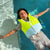 SUNNYLIFE Swim Vest 3-6 Salty the Shark Aqua Neon Yellow