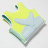 SUNNYLIFE Swim Vest 1-2 Salty the Shark Aqua Neon Yellow