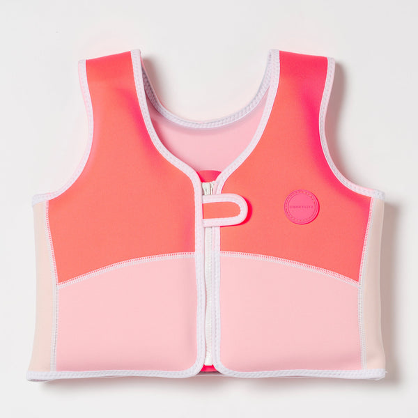 SUNNYLIFESwim Vest 3-6 Melody the Mermaid Neon Strawberry