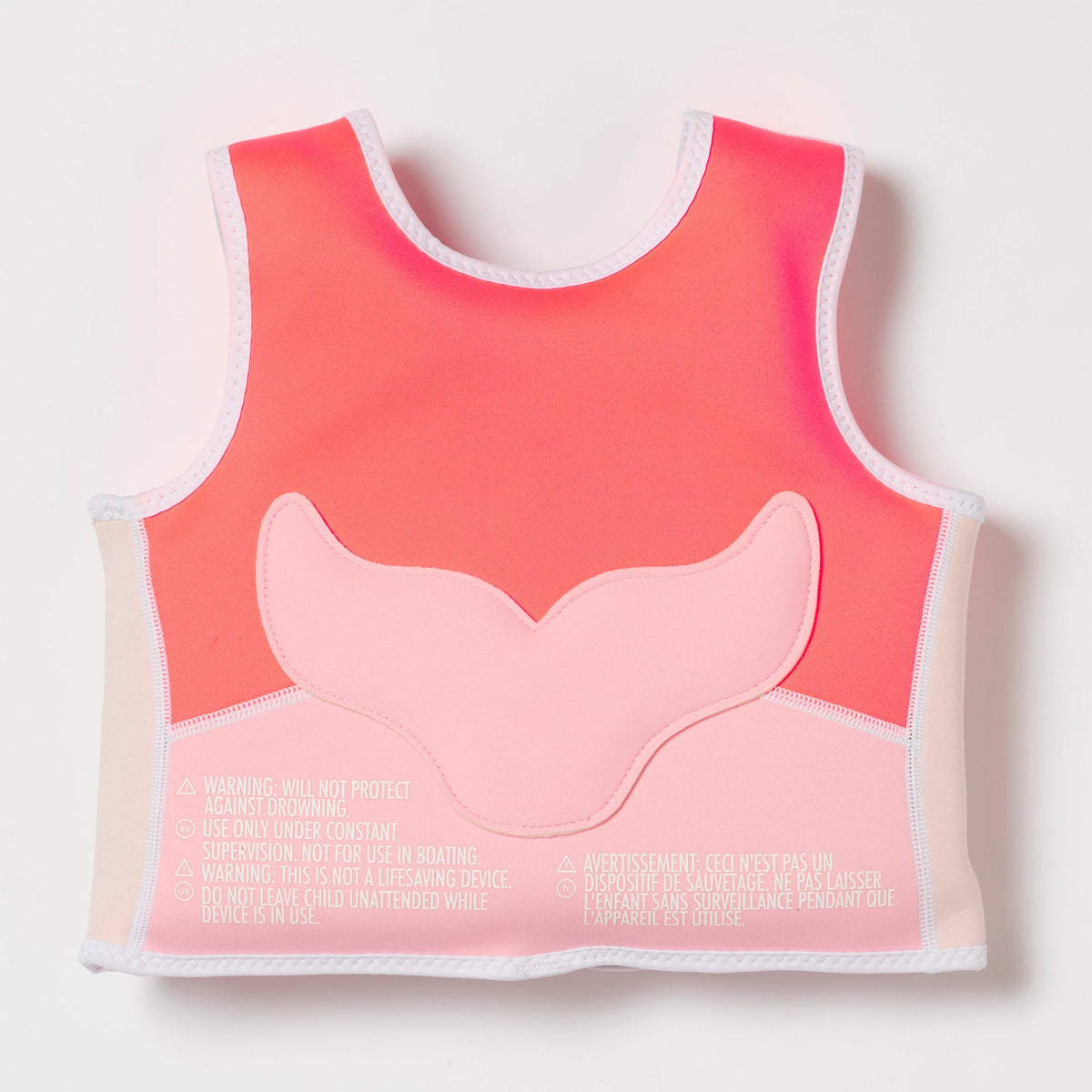 SUNNYLIFE Swim Vest 2-3 Melody the Mermaid Neon Strawberry