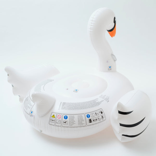 SUNNYLIFE Original Luxe Ride-On Float Swan