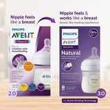 Philips Avent Natural Response Baby Bottle 125 ml – Slow Flow, 0m+
