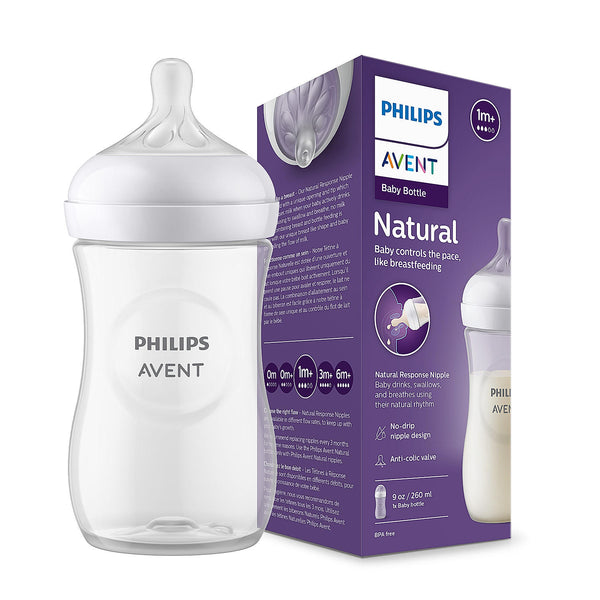 Philips Avent Feeding Bottle With Natural Response Nipple 8Oz 260Ml