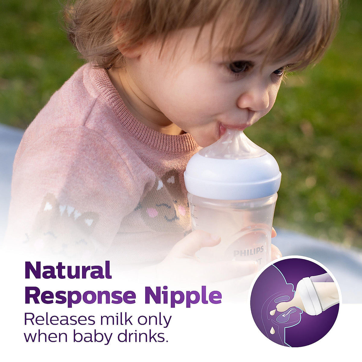 Philips Avent Natural Response Feeding Bottle 330 ml – 3M+