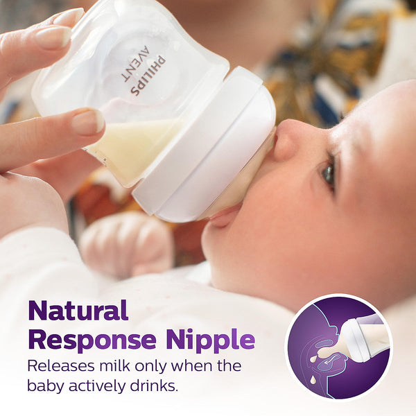 Philips Avent Nipples Natural Response 6m+ 5 Drop (Pack of 2)