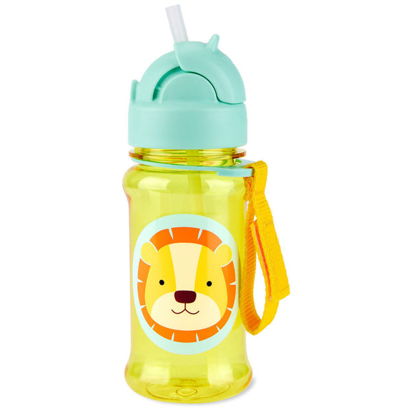 Skip Hop Zoo Tritan Renew Straw Bottle 355ml Leni Lion – Yellow