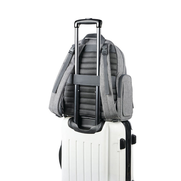 Skip Hop Luna Nappy Bag Backpack Diaper Bag Heather Grey