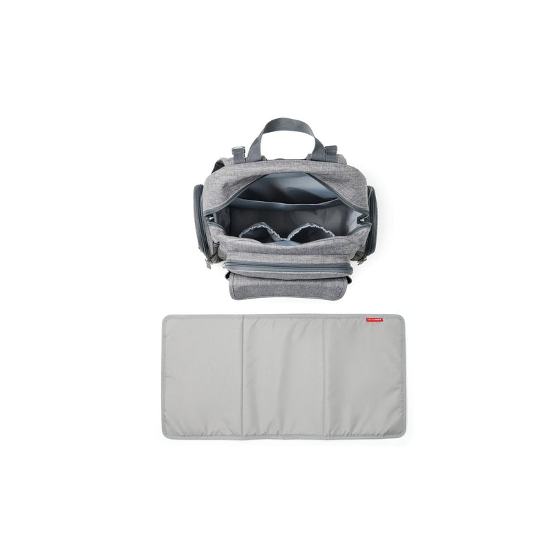 Skip Hop Luna Nappy Bag Backpack Diaper Bag Heather Grey
