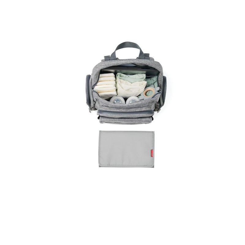 Skip Hop Luna Nappy Bag Backpack Diaper Bag Heather Grey