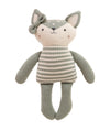 Pluchi Pip Foxy Cotton Knitted Stuffed Soft Toy (Grey)