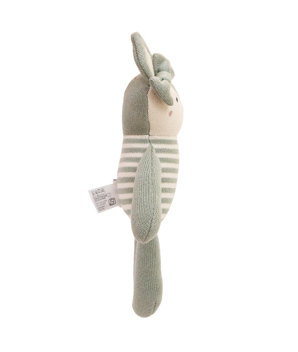 Pluchi Pip Foxy Cotton Knitted Stuffed Soft Toy (Grey)