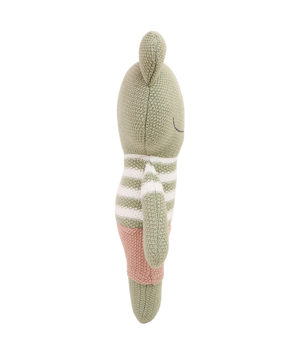 Pluchi Toady Tot Cotton Knitted Stuffed Soft Toy (Green)