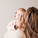 b.box Glow Silicone Pacifiers Pack of 2 (0–6M) – Blush & Latte