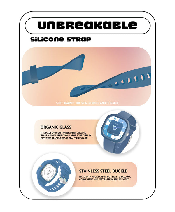 Spiky Eva10 Square Analog Watch for Kids