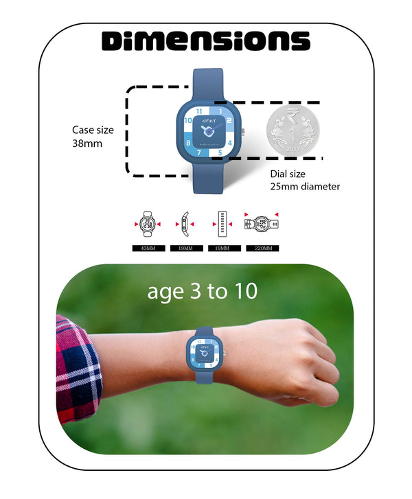 Spiky Eva10 Square Analog Watch for Kids