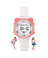 Spiky Eva12 Cat Shaped Sports Digital Watch - White